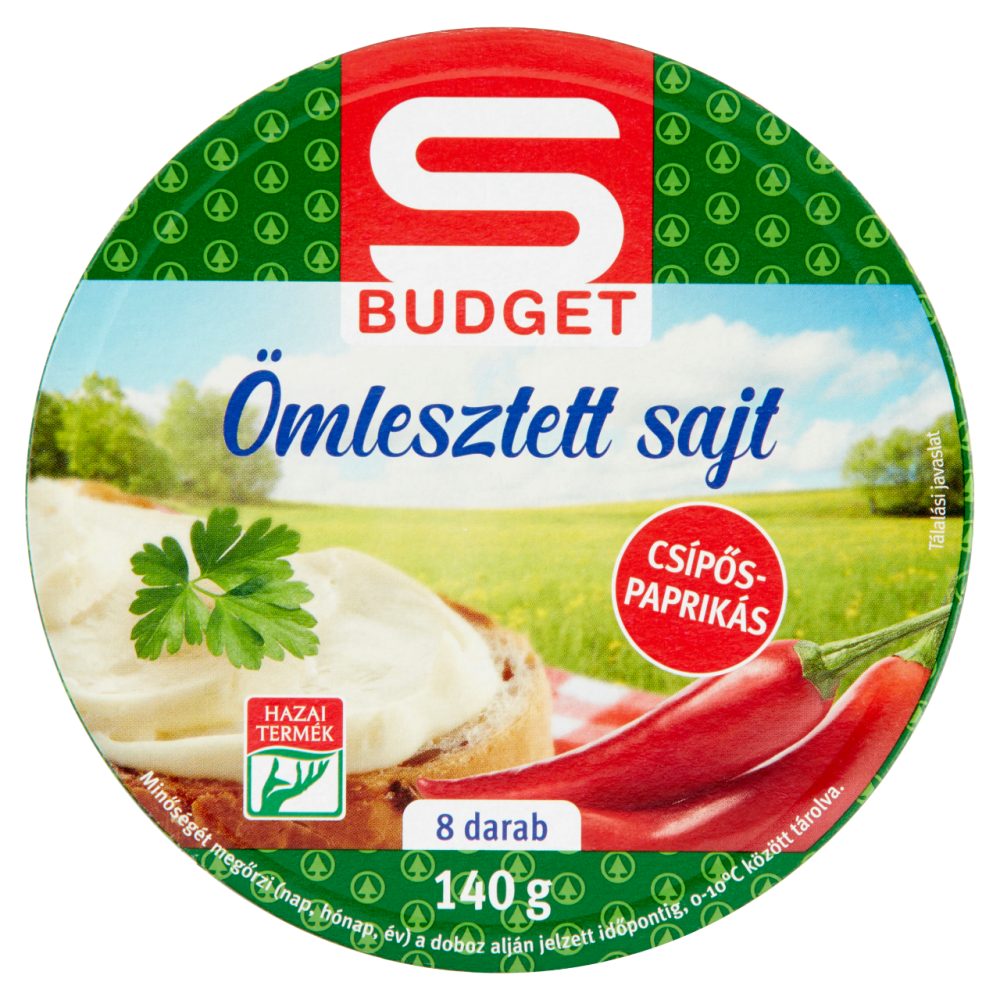 S-Budget csípőspaprikás ömlesztett sajt